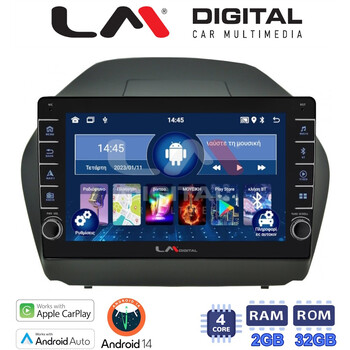 LM Digital - LM ZG4414 GPS Οθόνη OEM Multimedia Αυτοκινήτου για HYUNDAI IX35 2009>2015  (CarPlay/AndroidAuto/BT/GPS/WIFI/GPRS) electriclife