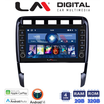 LM Digital - LM ZG4443 GPS Οθόνη OEM Multimedia Αυτοκινήτου για PORSCHE CAYENNE 2002>2011 (CarPlay/AndroidAuto/BT/GPS/WIFI/GPRS) electriclife