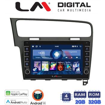LM Digital - LM ZG4591B GPS Οθόνη OEM Multimedia Αυτοκινήτου για 0 (CarPlay/AndroidAuto/BT/GPS/WIFI/GPRS) electriclife