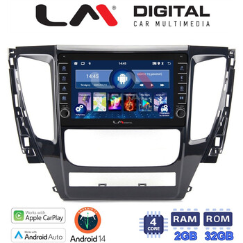 LM Digital - LM ZG4992 GPS Οθόνη OEM Multimedia Αυτοκινήτου για Mitsubishi Pajero 2014> (CarPlay/AndroidAuto/BT/GPS/WIFI/GPRS) electriclife