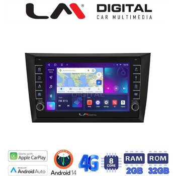 LM Digital - LM ZG8004 GPS Οθόνη OEM Multimedia Αυτοκινήτου για VW Golf 6 2008-2012 (CarPlay/AndroidAuto/BT/GPS/WIFI/GPRS) electriclife