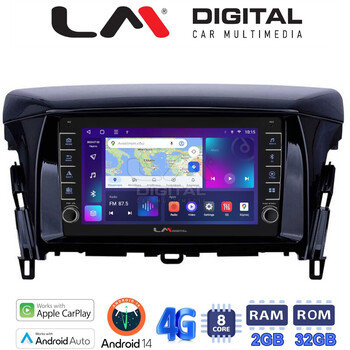 LM Digital - LM ZG8030 GPS Οθόνη OEM Multimedia Αυτοκινήτου για MITSUBISHI ECLIPSE CROSS 2018> (CarPlay/AndroidAuto/BT/GPS/WIFI/GPRS) electriclife