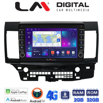 LM Digital - LM ZG8037 GPS Οθόνη OEM Multimedia Αυτοκινήτου για MITSUBISHI LANCER 2008> (CarPlay/AndroidAuto/BT/GPS/WIFI/GPRS) electriclife