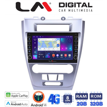 LM Digital - LM ZG8047 GPS Οθόνη OEM Multimedia Αυτοκινήτου για Ford Fusion 2012>2017 (CarPlay/AndroidAuto/BT/GPS/WIFI/GPRS) electriclife