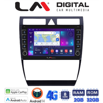 LM Digital - LM ZG8102 GPS Οθόνη OEM Multimedia Αυτοκινήτου για Audi A6 1998 > 2004 (CarPlay/AndroidAuto/BT/GPS/WIFI/GPRS) electriclife