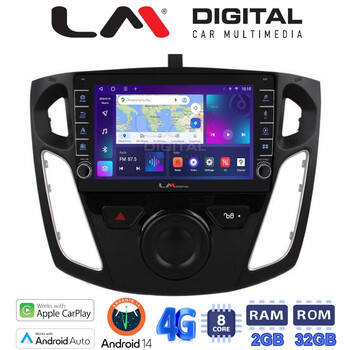 LM Digital - LM ZG8150 GPS Οθόνη OEM Multimedia Αυτοκινήτου για FORD FOCUS 2015>2018 (CarPlay/AndroidAuto/BT/GPS/WIFI/GPRS) electriclife