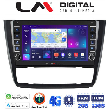 LM Digital - LM ZG8170B GPS Οθόνη OEM Multimedia Αυτοκινήτου για BMW σειρά 1 (E81 - E82 - E87 -E88) (CarPlay/AndroidAuto/BT/GPS/WIFI/GPRS) electriclife
