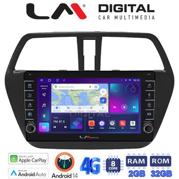 LM Digital - LM ZG8337 GPS Οθόνη OEM Multimedia Αυτοκινήτου για SUZUKI SX4 SCROSS 2014> (CarPlay/AndroidAuto/BT/GPS/WIFI/GPRS) electriclife