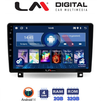 LM Digital - LM ZL4019UP GPS Οθόνη OEM Multimedia Αυτοκινήτου για Opel Astra H 2004 > 2009 (BT/GPS/WIFI/GPRS) electriclife