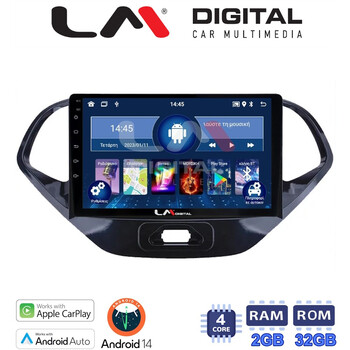 LM Digital - LM ZN4499 GPS Οθόνη OEM Multimedia Αυτοκινήτου για Ford KA 2016 > (CarPlay/AndroidAuto/BT/GPS/WIFI/GPRS) electriclife