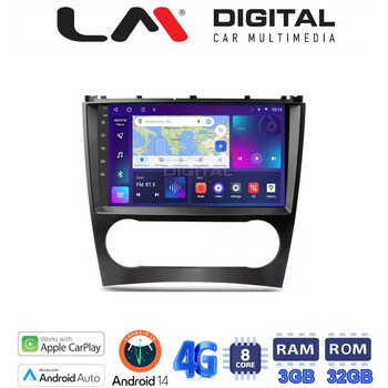 LM Digital - LM ZE8093 GPS Οθόνη OEM Multimedia Αυτοκινήτου για MERCEDES C class (W203) – CLC  2004>2008 (CarPlay/AndroidAuto/BT/GPS/WIFI/GPRS) electriclife