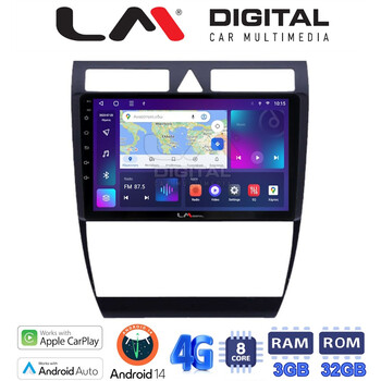 LM Digital - LM ZE8102 GPS Οθόνη OEM Multimedia Αυτοκινήτου για Audi A6 1998 > 2004 (CarPlay/AndroidAuto/BT/GPS/WIFI/GPRS) electriclife