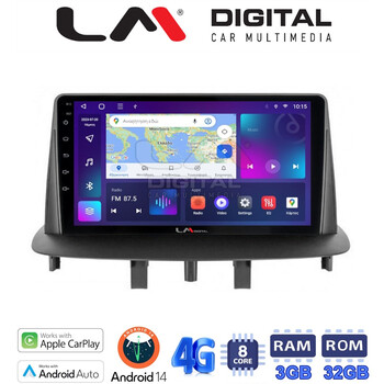 LM Digital - LM ZE8145 GPS Οθόνη OEM Multimedia Αυτοκινήτου για RENAULT MEGANE3 (CarPlay/AndroidAuto/BT/GPS/WIFI/GPRS) electriclife