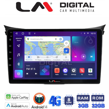 LM Digital - LM ZE8156 GPS Οθόνη OEM Multimedia Αυτοκινήτου για Hyundai i30 2012 > 2017 (CarPlay/AndroidAuto/BT/GPS/WIFI/GPRS) electriclife