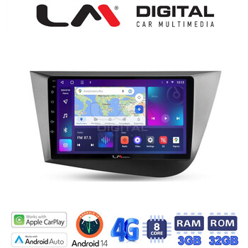 LM Digital - LM ZE8217 GPS Οθόνη OEM Multimedia Αυτοκινήτου για Seat Leon 2005>2012 (CarPlay/AndroidAuto/BT/GPS/WIFI/GPRS) electriclife