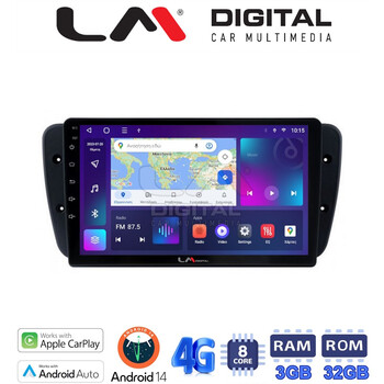 LM Digital - LM ZE8246 GPS Οθόνη OEM Multimedia Αυτοκινήτου για Seat Ibiza 2008 > 2015 (CarPlay/AndroidAuto/BT/GPS/WIFI/GPRS) electriclife