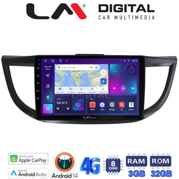 LM Digital - LM ZE8378 GPS Οθόνη OEM Multimedia Αυτοκινήτου για HONDA CRV 2013>2017 (CarPlay/AndroidAuto/BT/GPS/WIFI/GPRS) electriclife