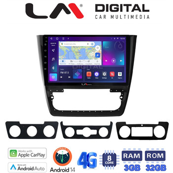 LM Digital - LM ZE8482 GPS Οθόνη OEM Multimedia Αυτοκινήτου για SKODA  YETI 2014> (CarPlay/AndroidAuto/BT/GPS/WIFI/GPRS) electriclife