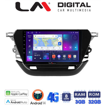 LM Digital - LM ZE8523 GPS Οθόνη OEM Multimedia Αυτοκινήτου για Opel Corsa F 2021 > (CarPlay/AndroidAuto/BT/GPS/WIFI/GPRS) electriclife