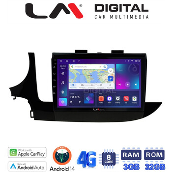 LM Digital - LM ZE8536 GPS Οθόνη OEM Multimedia Αυτοκινήτου για OPEL MOKKA 2016> (CarPlay/AndroidAuto/BT/GPS/WIFI/GPRS) electriclife