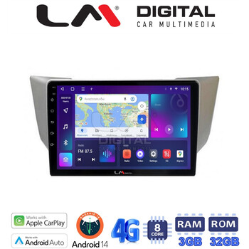 LM Digital - LM ZE8620 GPS Οθόνη OEM Multimedia Αυτοκινήτου για LEXUS RS 2003>2009 (CarPlay/AndroidAuto/BT/GPS/WIFI/GPRS) electriclife