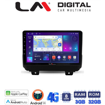 LM Digital - LM ZE8746 GPS Οθόνη OEM Multimedia Αυτοκινήτου για JEEP  WRANGLER 2018>  (CarPlay/AndroidAuto/BT/GPS/WIFI/GPRS) electriclife