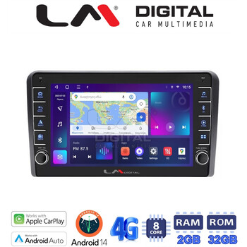 LM Digital - LM ZG8190 GPS Οθόνη OEM Multimedia Αυτοκινήτου για PEUGEOT 308 2013> (CarPlay/AndroidAuto/BT/GPS/WIFI/GPRS) electriclife