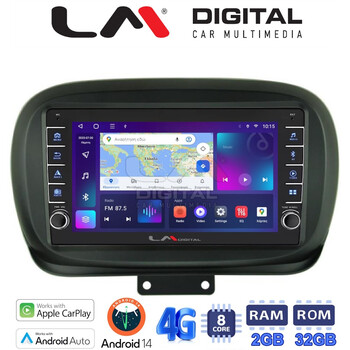 LM Digital - LM ZG8199 GPS Οθόνη OEM Multimedia Αυτοκινήτου για FIAT 500X 2014> (CarPlay/AndroidAuto/BT/GPS/WIFI/GPRS) electriclife