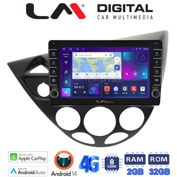 LM Digital - LM ZG8236 GPS Οθόνη OEM Multimedia Αυτοκινήτου για Ford Focus 1998 > 2004 (CarPlay/AndroidAuto/BT/GPS/WIFI/GPRS) electriclife