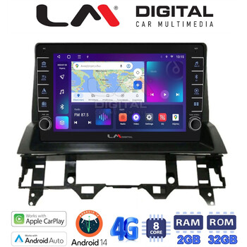 LM Digital - LM ZG8437 GPS Οθόνη OEM Multimedia Αυτοκινήτου για MAZDA 6 2002 > 2005 (CarPlay/AndroidAuto/BT/GPS/WIFI/GPRS) electriclife