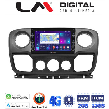 LM Digital - LM ZG8503 GPS Οθόνη OEM Multimedia Αυτοκινήτου για NISSAN NV400 2011 > 2020
OPEL Movano 2011> 2020
RENAULT Master III 2010 > 2019 (CarPlay/AndroidAuto/BT/GPS/WIFI/GPRS) electriclife