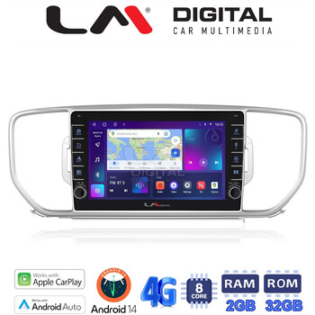 LM Digital - LM ZG8527 GPS Οθόνη OEM Multimedia Αυτοκινήτου για KIA SPORTAGE 2016>2019 (CarPlay/AndroidAuto/BT/GPS/WIFI/GPRS) electriclife