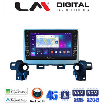 LM Digital - LM ZG8538 GPS Οθόνη OEM Multimedia Αυτοκινήτου για Mazda CX-5 2018 > (CarPlay/AndroidAuto/BT/GPS/WIFI/GPRS) electriclife