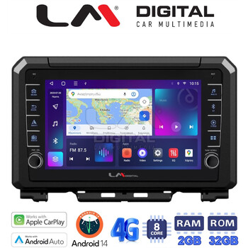 LM Digital - LM ZG8570 GPS Οθόνη OEM Multimedia Αυτοκινήτου για SUZUKI JIMNY 2018> (CarPlay/AndroidAuto/BT/GPS/WIFI/GPRS) electriclife