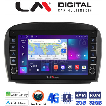 LM Digital - LM ZG8817 GPS Οθόνη OEM Multimedia Αυτοκινήτου για Mercedes SL 2009 > 2014 (CarPlay/AndroidAuto/BT/GPS/WIFI/GPRS) electriclife