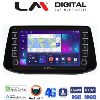 LM Digital - LM ZG8960 GPS Οθόνη OEM Multimedia Αυτοκινήτου για Hyundai i30 2018> (CarPlay/AndroidAuto/BT/GPS/WIFI/GPRS) electriclife