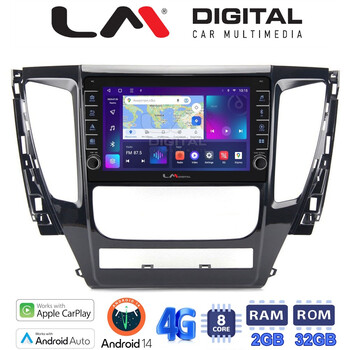 LM Digital - LM ZG8992 GPS Οθόνη OEM Multimedia Αυτοκινήτου για Mitsubishi Pajero 2014> (CarPlay/AndroidAuto/BT/GPS/WIFI/GPRS) electriclife