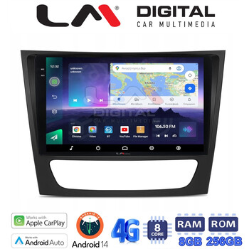 LM Digital - LM ZQ8090 GPS Οθόνη OEM Multimedia Αυτοκινήτου για MERCEDES E class (W211)  (CarPlay/AndroidAuto/BT/GPS/WIFI/GPRS) electriclife