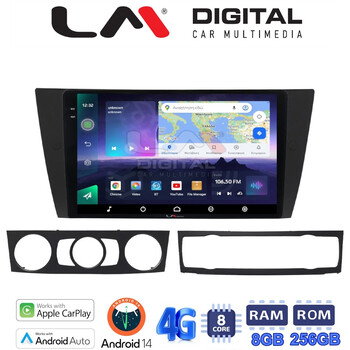 LM Digital - LM ZQ8095 GPS Οθόνη OEM Multimedia Αυτοκινήτου για BMW σειρά 3 (E90-91-92-93) 2005-2012 (CarPlay/AndroidAuto/BT/GPS/WIFI/GPRS) electriclife