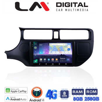 LM Digital - LM ZQ8124 GPS Οθόνη OEM Multimedia Αυτοκινήτου για KIA RIO 2015 > (CarPlay/AndroidAuto/BT/GPS/WIFI/GPRS) electriclife