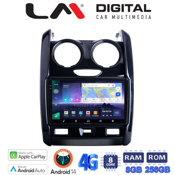 LM Digital - LM ZQ8158 GPS Οθόνη OEM Multimedia Αυτοκινήτου για DACIA DUSTER 2013>2019 (CarPlay/AndroidAuto/BT/GPS/WIFI/GPRS) electriclife