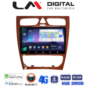 LM Digital - LM ZQ8171W GPS Οθόνη OEM Multimedia Αυτοκινήτου για Mercedes C Class 1999 > 2004 (Προ Facelift) (CarPlay/AndroidAuto/BT/GPS/WIFI/GPRS) electriclife