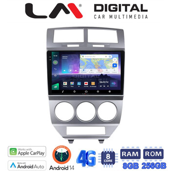 LM Digital - LM ZQ8203 GPS Οθόνη OEM Multimedia Αυτοκινήτου για Dodge Caliber (CarPlay/AndroidAuto/BT/GPS/WIFI/GPRS) electriclife