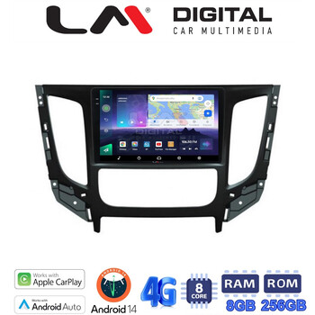 LM Digital - LM ZQ8230 GPS Οθόνη OEM Multimedia Αυτοκινήτου για Mitsubishi L200 2014 >Μόνο για αυτοκίνητα με Κλιματισμό (CarPlay/AndroidAuto/BT/GPS/WIFI/GPRS) electriclife