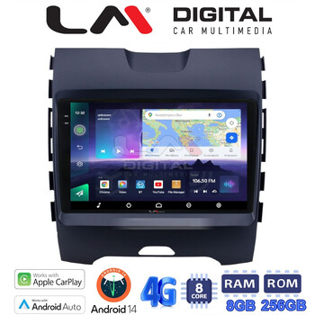 LM Digital - LM ZQ8248 GPS Οθόνη OEM Multimedia Αυτοκινήτου για Ford Edge 2016 > (CarPlay/AndroidAuto/BT/GPS/WIFI/GPRS) electriclife