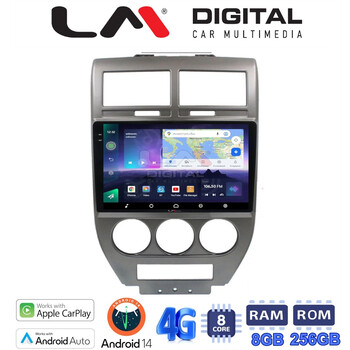 LM Digital - LM ZQ8251 GPS Οθόνη OEM Multimedia Αυτοκινήτου για JEEP COMPASS 2007>2011 (CarPlay/AndroidAuto/BT/GPS/WIFI/GPRS) electriclife