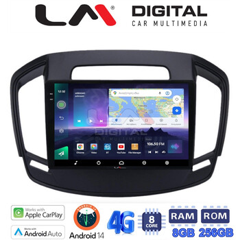 LM Digital - LM ZQ8338 GPS Οθόνη OEM Multimedia Αυτοκινήτου για OPEL INSIGNIA  2014> (CarPlay/AndroidAuto/BT/GPS/WIFI/GPRS) electriclife
