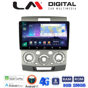LM Digital - LM ZQ8360 GPS Οθόνη OEM Multimedia Αυτοκινήτου για MAZDA BT 50  & FORD RANGER 2006>2011 (CarPlay/AndroidAuto/BT/GPS/WIFI/GPRS) electriclife
