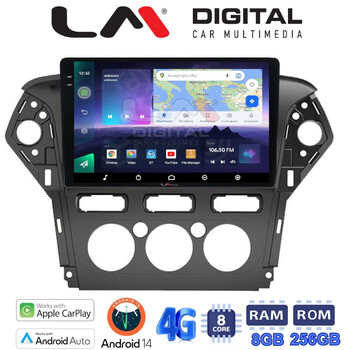 LM Digital - LM ZQ8368 GPS Οθόνη OEM Multimedia Αυτοκινήτου για FORD MONDEO 2010 > 2013 (CarPlay/AndroidAuto/BT/GPS/WIFI/GPRS) electriclife