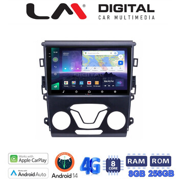 LM Digital - LM ZQ8369 GPS Οθόνη OEM Multimedia Αυτοκινήτου για FORD MONDEO 2014> (CarPlay/AndroidAuto/BT/GPS/WIFI/GPRS) electriclife